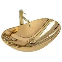Умывальник (раковина) REA ROYAL GOLD накладной золотой (REA-U4545)