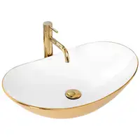 Умывальник (раковина) REA ROYAL GOLD WHITE накладной (REA-U7808)