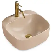 Умывальник (раковина) REA LUIZA 42 BEIGE MAT накладной бежевый матовый (REA-U9607)