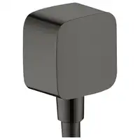 Шланговое під'єднання Hansgrohe FixFit E зі зворотним клапаном, Brushed Black Chrome (26457340)