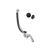 Слив-перелив Hansgrohe Flexaplus для ванны в комплекте с внешней частью (цвет - чёрный матовый) (58185670 + 58140180)