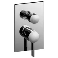 Смеситель для душа на 3 потребителя Paffoni Rock (цвет - хром), в комплекте со встраиваемой частью (RO019CR)