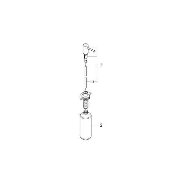 Дозатор рідкого мила Grohe Cosmopolitan, темний графіт (40535AL0) Дозатор рідкого мила Grohe Cosmopolitan, темний графіт (40535AL0)