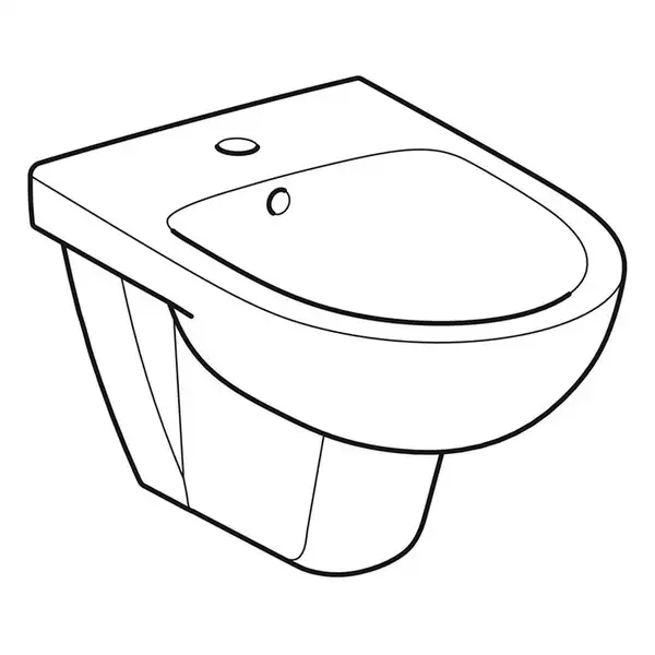 Биде подвесное Geberit Selnova  500.264.01.1