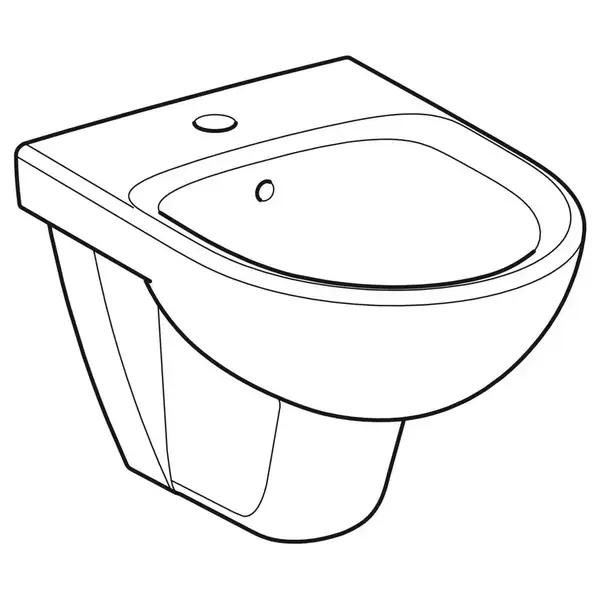 Биде подвесное, укороченное Geberit Selnova Compact (500.368.01.1) Биде подвесное, укороченное Geberit Selnova Compact (500.368.01.1)