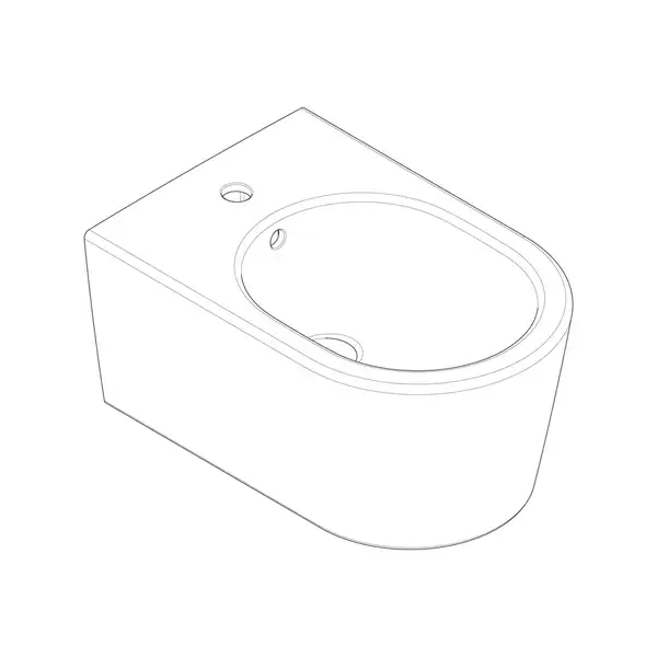 Біде підвісне Hansgrohe EluPura S 540 мм  60278450