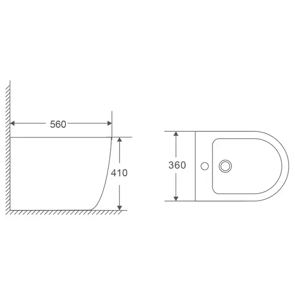 MIXXUS PREMIUM ELLIPSE-0601 Біде підлогове, біле (MP6594) MIXXUS PREMIUM ELLIPSE-0601 Біде підлогове, біле (MP6594)
