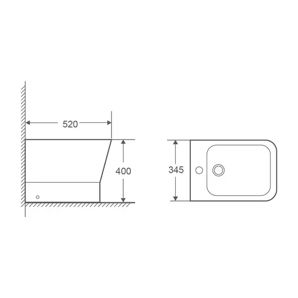 MIXXUS PREMIUM STYLE-0601 Биде напольное, белое (MP6603) MIXXUS PREMIUM STYLE-0601 Биде напольное, белое (MP6603)
