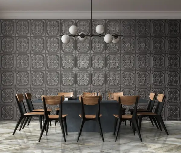 Плитка стінова Victorian Silver Nova декор 446,3x1193 Aparici (25567)