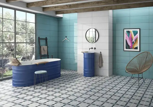 Декор настенный Geotiles UT. Sideral Orbita Aquamarine 25 х 70 см 416436