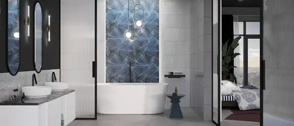Декор Tampa Blue Inserto 2-елементний RECT 300x600x8,5 Konskie (5903978236271)