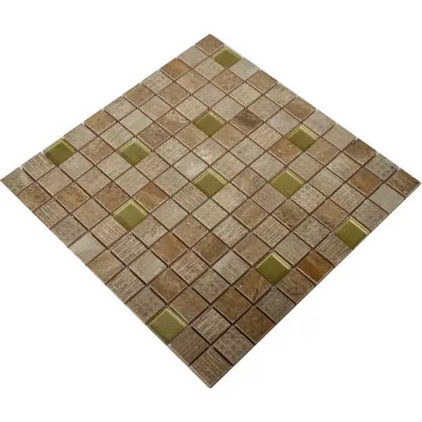 Мозаїка СМ 3040 С2 Brown-Gold 300x300x9 Котто Кераміка (СМ 325040)