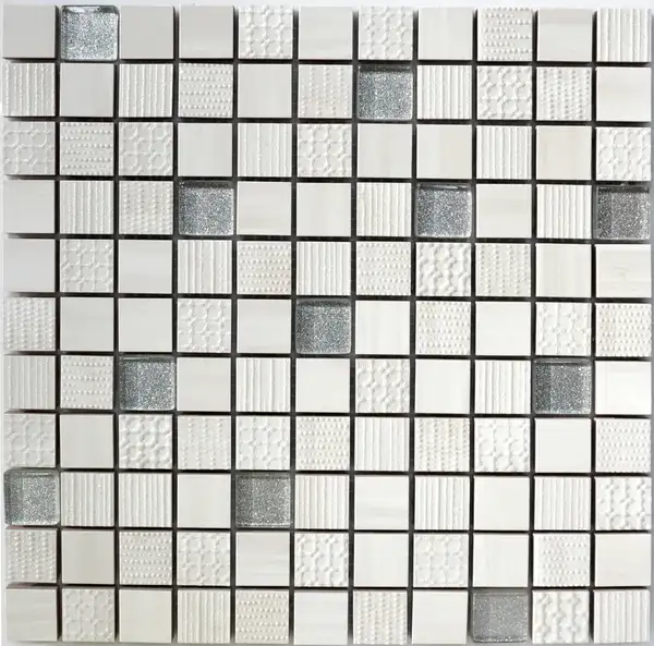 KOTTO Мозаїка СМ 3043 С2 Cream-Silver 300x300x9 Котто Кераміка (CM 325043)