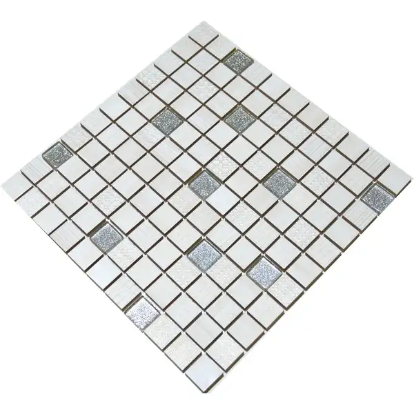KOTTO Мозаїка СМ 3043 С2 Cream-Silver 300x300x9 Котто Кераміка (CM 325043)