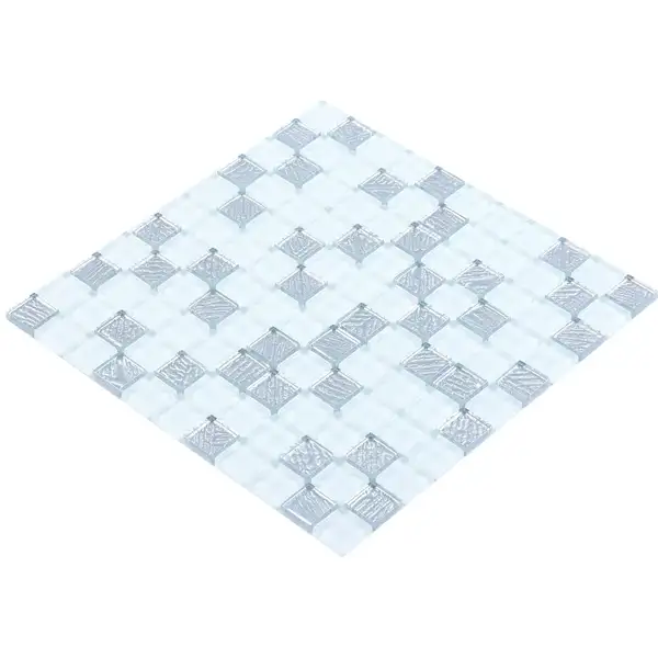 KOTTO Мозаїка GM 8015 C2 Silver S5-White 300x300x8 Котто Кераміка (GM 825015) KOTTO Мозаїка GM 8015 C2 Silver S5-White 300x300x8 Котто Кераміка (GM 825015)