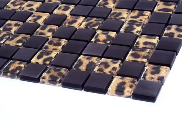 KOTTO Мозаїка скляна GMP 0825043 С2 print 41/black mat 300x300 (кубик 2,5х2,5) Кераміка Лео УКРАЇНА
