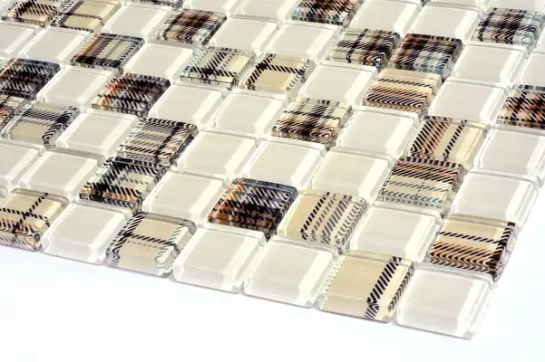 KOTTO Мозаїка скляна GMP 0825052 С2 print 47/beige w41 300x300 (кубик 2,5х2,5) Кераміка Лео УКРАЇНА