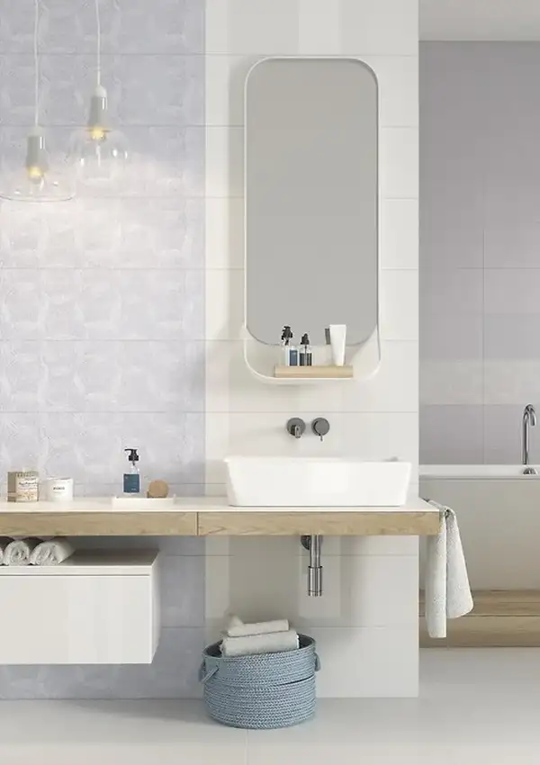 OPOCZNO Декор Glamour White Geo 24x74 код 3018 Опочно (TDZZ1225495115)