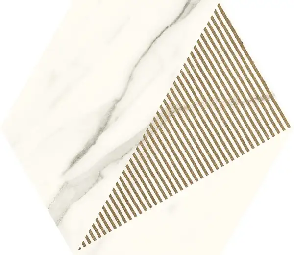 Декор Calacatta Hexagon C MAT 17,1x19,8 код 3799 Ceramika Paradyz (I-H-171X198-1-CALA.--C-N)