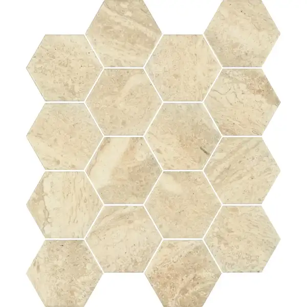 Мозаїка пресована Sunlight Stone Beige Hexagon 22x25,5 код 7070 Ceramika Paradyz (M-P-220X255-1-SUNL.BESTHE) Мозаїка пресована Sunlight Stone Beige Hexagon 22x25,5 код 7070 Ceramika Paradyz (M-P-220X255-1-SUNL.BESTHE)