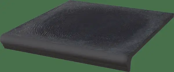Сходинка з капіносом пряма Bazalto Grafit 30x33 код 7129 Ceramika Paradyz (Z---300X330-1-BAZA.GTKP)