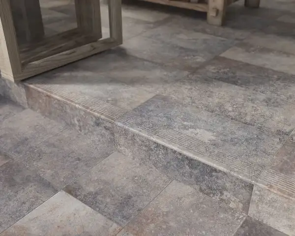 Сходинка з капіносом пряма Viano Grys 30x33 код 1190 Ceramika Paradyz (Z---300X330-1-VIAN.GRKP)