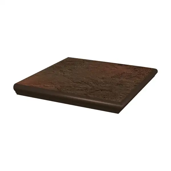 Сходинка з капіносом кутова Semir Brown 33x33 код 0205 Ceramika Paradyz (Z---330X330-1-SEMI.BRKN)