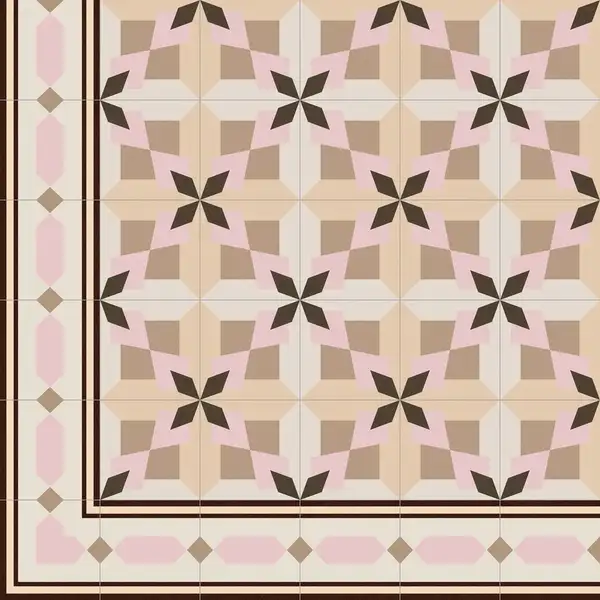 Плитка керамогранітна 1900 Roura-2 Beige декор 200x200x8 Vives (11J8) Плитка керамогранітна 1900 Roura-2 Beige декор 200x200x8 Vives (11J8)