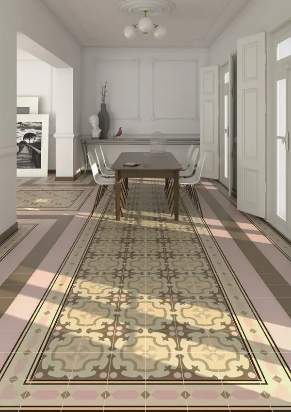 Плитка керамогранітна 1900 Roura-3 Beige декор 200x200x8 Vives (11L9)