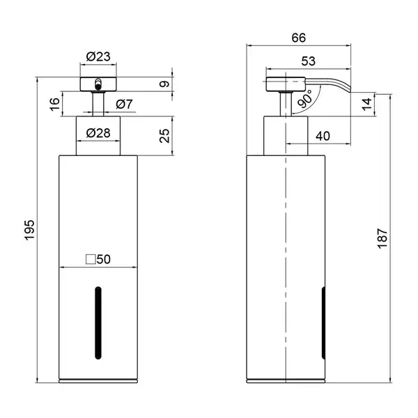 Дозатор для жидкого мыла Qtap Liberty ANT 1152-2 (QTLIBANT11522)