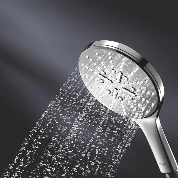 Душевой гарнитур Grohe Rainshower Smartactive 150 (цвет - хром), 3 вида струи (26593000 Grohe) фото 7 Aquada.com.ua Душевой гарнитур Grohe Rainshower Smartactive 150 (цвет - хром), 3 вида струи (26593000 Grohe) фото 7 Aquada.com.ua