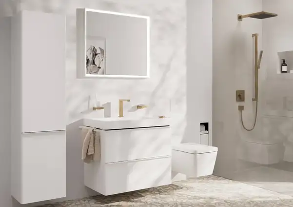 Штанга для душу 90 см Hansgrohe Pulsify E БЕЗ ЛІЙКИ (колір - шліфована бронза) 24403140