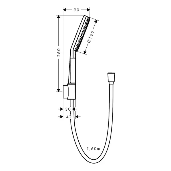 Hansgrohe Raindance Alive Select S 3Jet, Matt White (24611700) Hansgrohe Raindance Alive Select S 3Jet, Matt White (24611700)