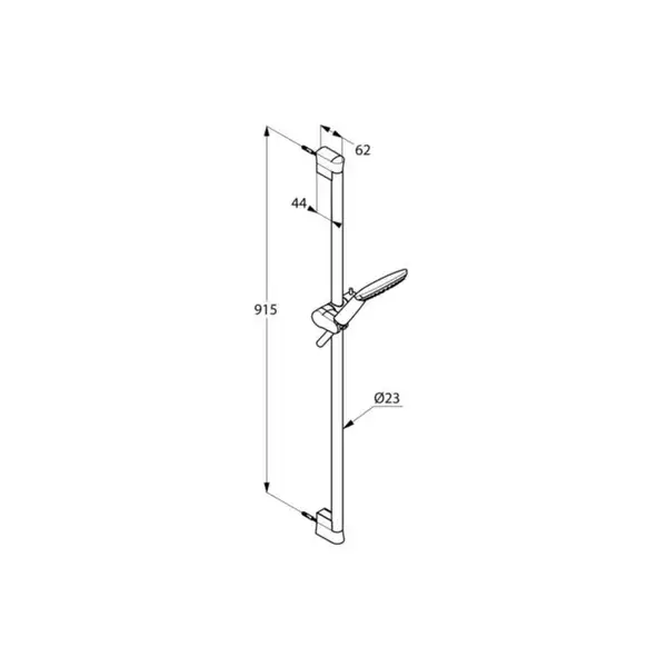Душевая стойка Kludi Freshline 1S, 900 мм, хром (6784005-00)