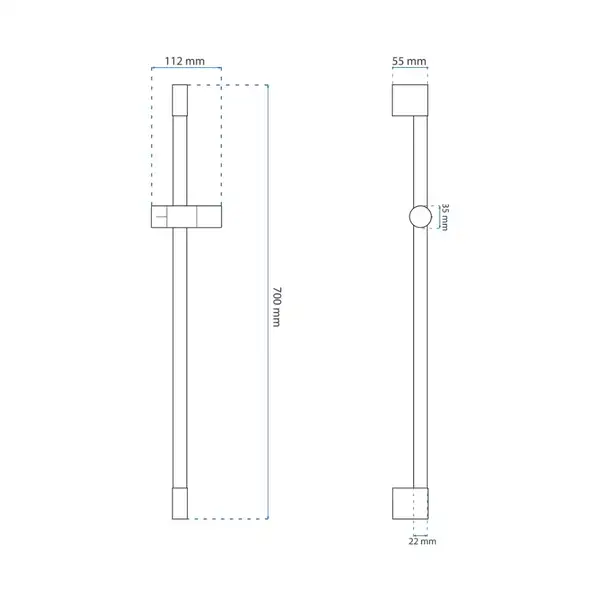 Душевая стойка REA 01 CHROME (REA-P5982) Душевая стойка REA 01 CHROME (REA-P5982)