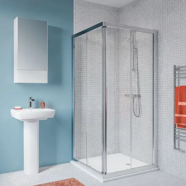 Geberit Geo Душова кабіна 90х90, срібний профіль (560.122.00.2) Geberit Geo Душова кабіна 90х90, срібний профіль (560.122.00.2)