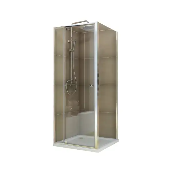 Koer SR SC05-90x90 Душова кабіна, прозоре скло, хром (KR5363)