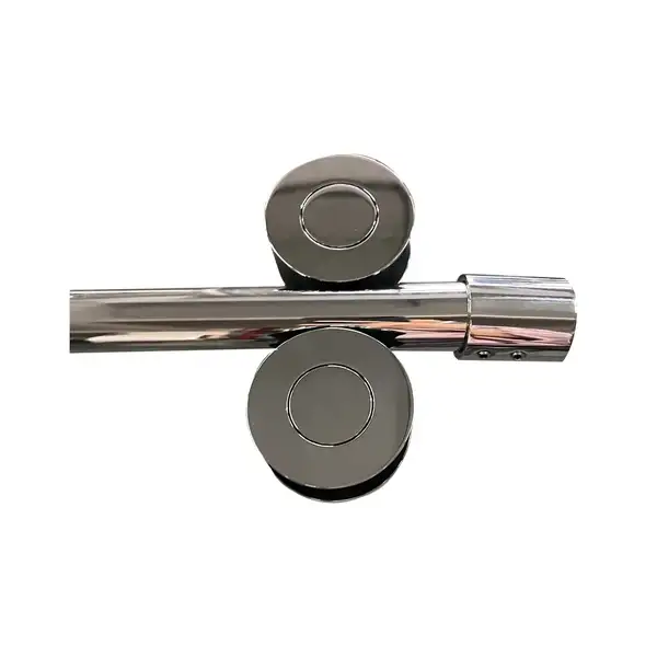 KOER SR SD06-140x220-TR-01 Дверь в нишу, хром (KR5368)