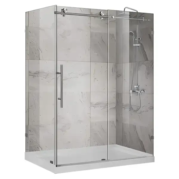 Душова кабіна без піддону Koer SR SC07-120x90x200-TR-01 прозоре скло Easy Clean 8мм, хром (KR5370)
