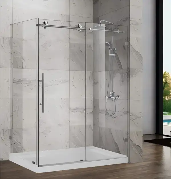 Душова кабіна без піддону Koer SR SC07-120x90x200-TR-01 прозоре скло Easy Clean 8мм, хром (KR5370)