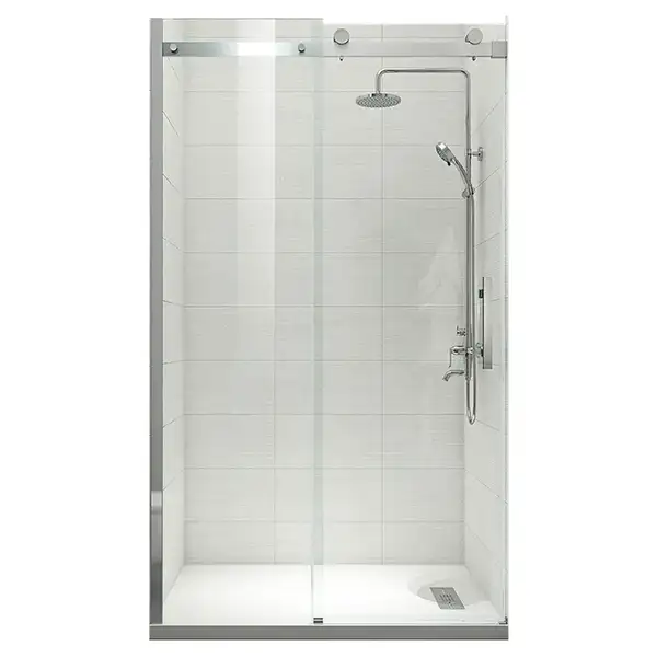 KOER SR SD01 Дверь в нишу, прозрачная, хром (KR5376) KOER SR SD01 Дверь в нишу, прозрачная, хром (KR5376)