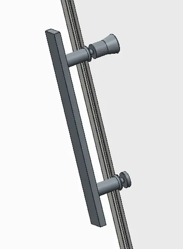 KOER SR SD01 Дверь в нишу, прозрачная, хром (KR5376) KOER SR SD01 Дверь в нишу, прозрачная, хром (KR5376)