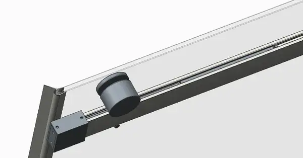 Koer SR SD01-120x200 Двері в нішу, графіт (KR5378)