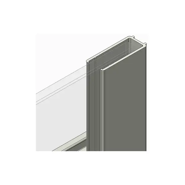 Koer SR SD01-120x200 Двері в нішу, графіт (KR5378)