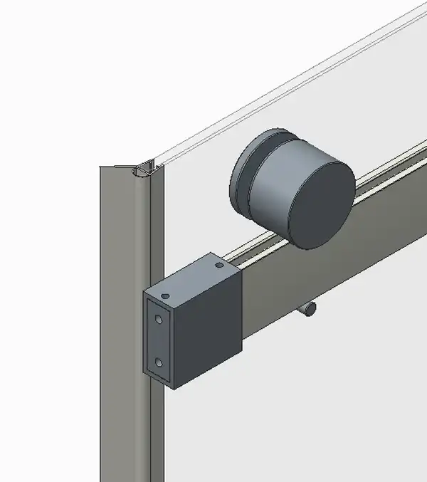 Koer SR SD01-120x200 Двері в нішу, графіт (KR5378)