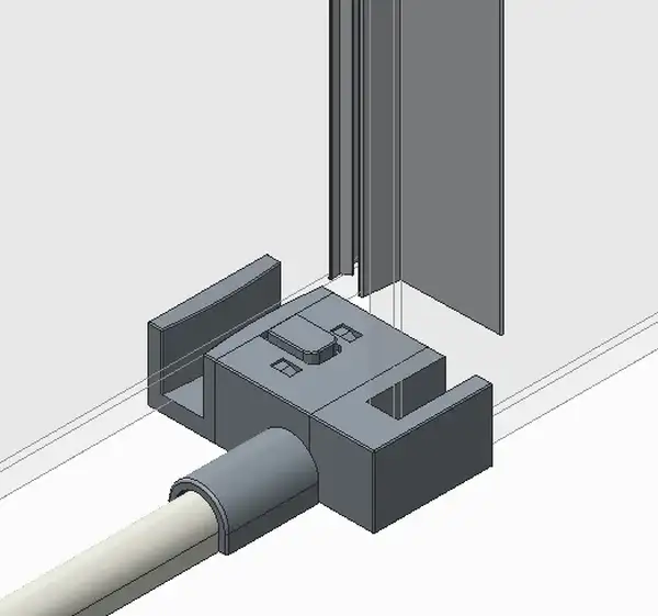 Koer SR SD01-120x200 Двері в нішу, графіт (KR5378)