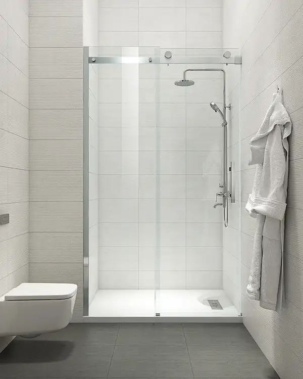 Koer SR SD01 Двері в нішу, прозоре скло, хром (KR5380) Koer SR SD01 Двері в нішу, прозоре скло, хром (KR5380)