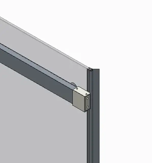 Koer SR SD02-140x200 Дверь в нишу, прозрачное стекло, хром (KR5383) Koer SR SD02-140x200 Дверь в нишу, прозрачное стекло, хром (KR5383)