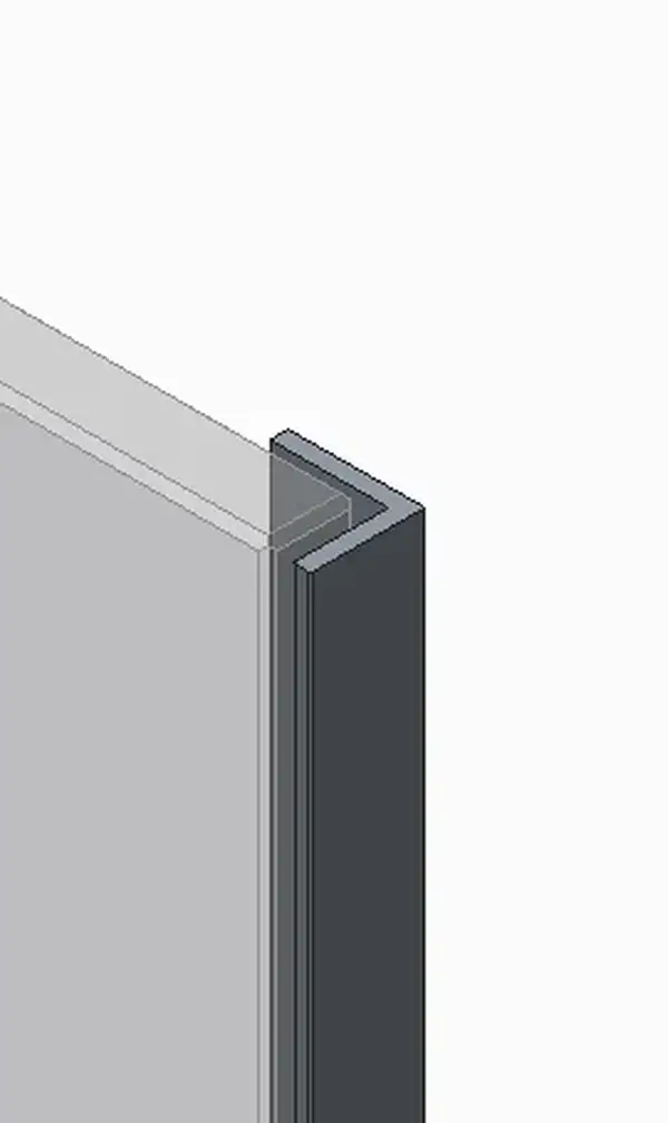 Koer SR SD04-120x200 Двері в нішу, прозоре, графіт (KR5388) Koer SR SD04-120x200 Двері в нішу, прозоре, графіт (KR5388)