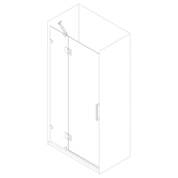 Koer SR SD04-120x200 Двері в нішу, прозоре, графіт (KR5388) Koer SR SD04-120x200 Двері в нішу, прозоре, графіт (KR5388)